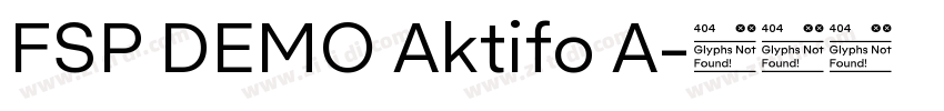 FSP DEMO Aktifo A字体转换 FSP DEMO Aktifo A字体转换